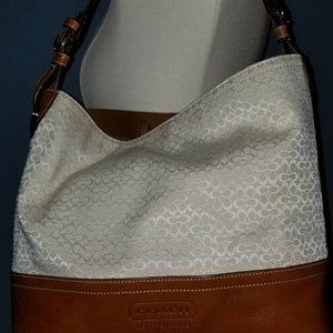 Coach Signature Handbag w/Wristlet